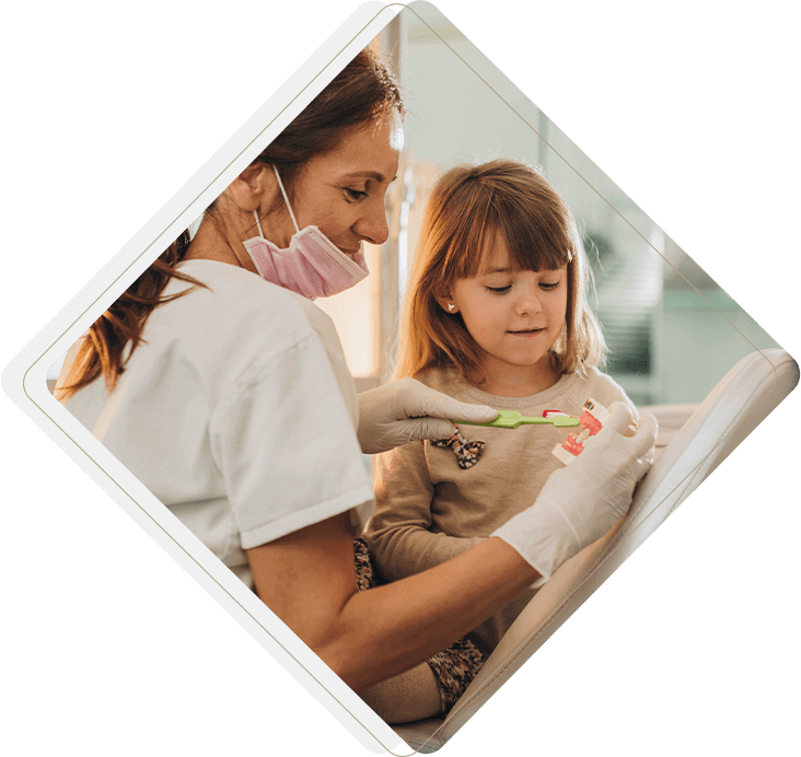 dentist and young patient