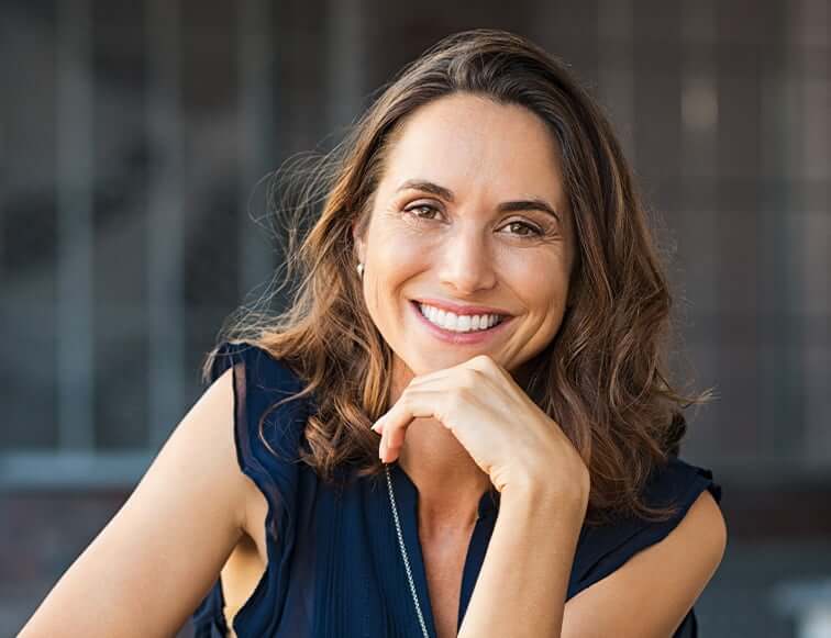 woman with a bright, white smile