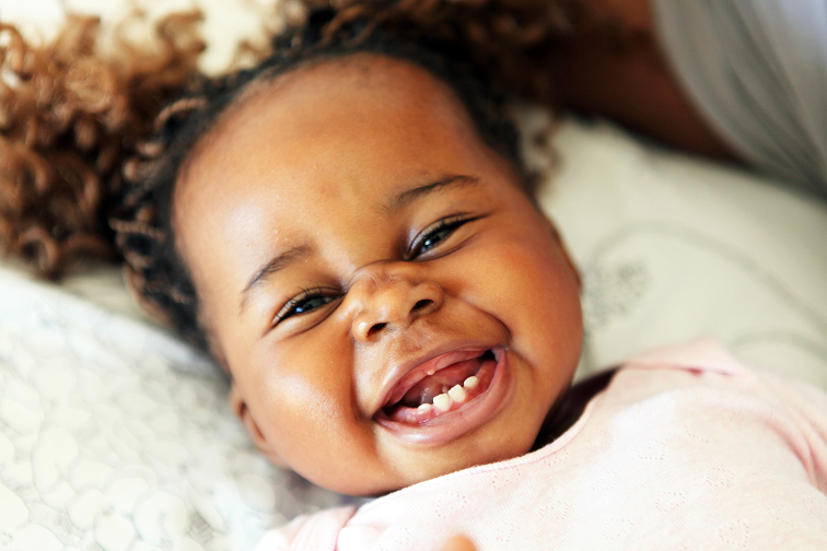 baby smiling